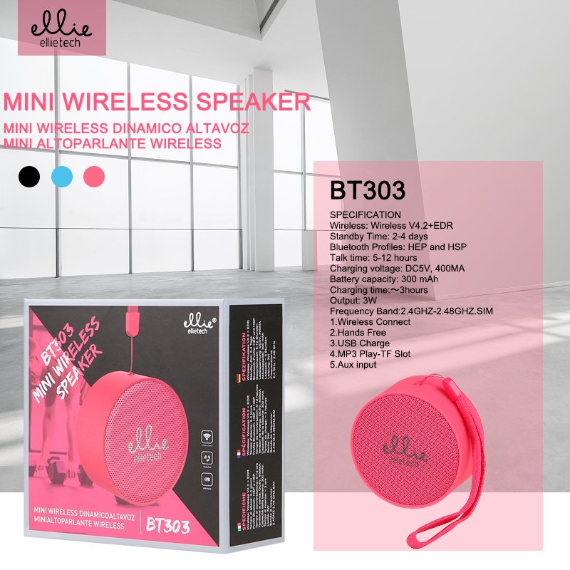 ELLIE BT303 Mini wireless altavoz