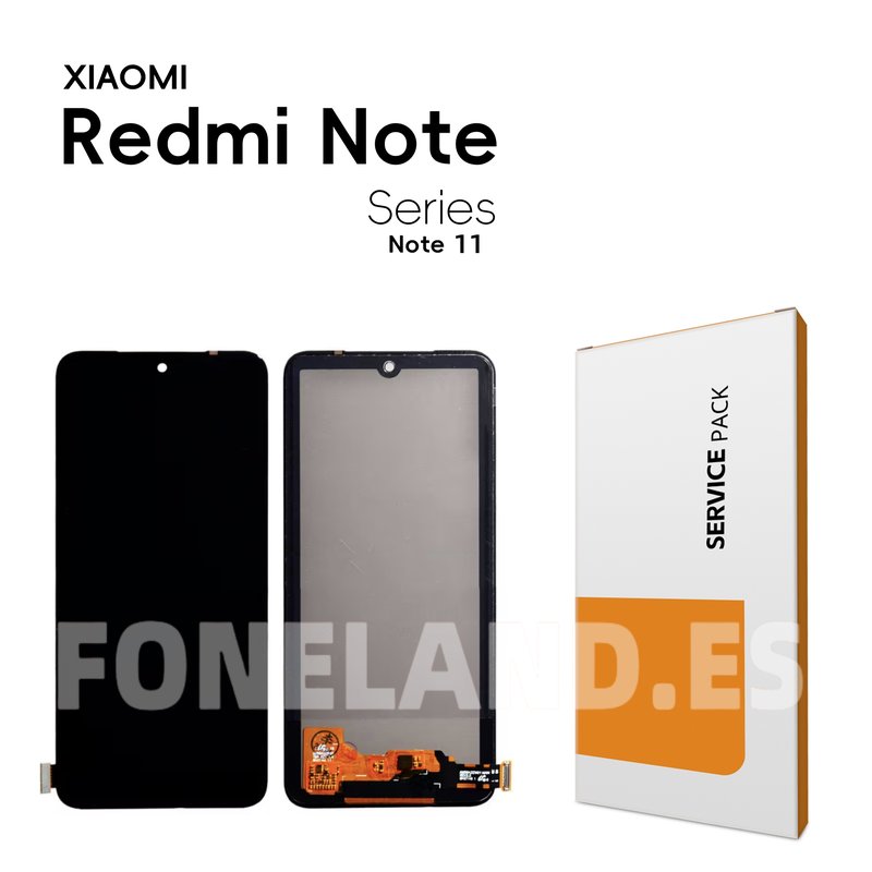 Pantalla «OLED COG»  Xiaomi Redmi Note 11 (2201117TG, 2201117TI, 2201117TY, 2201117TL) / REDMI NOTE 11S (2201117SG, 2201117SI, 2201117SY, 2201117SL) / REDMI NOTE 12S (2303CRA44A, 23030RAC7Y, 2303ERA42L) /  XIAOMI POCO M4 PRO 4G (MZB0B5VIN, 2201117PI, 2201117PG) Negra Completa Tactil+LCD *BORDE MAS ANCHO