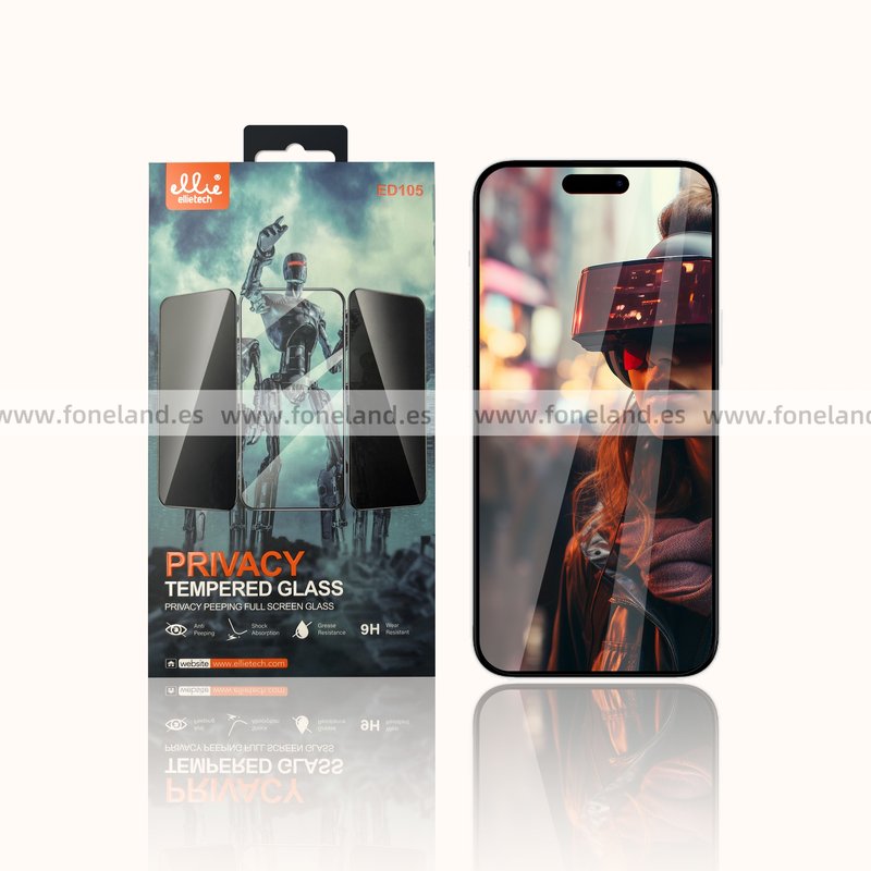 Protector Cristal Antiespia iPhone 16 Pro