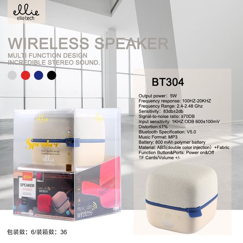 Ellietech BT304 Altavoz Bluetooth 5W