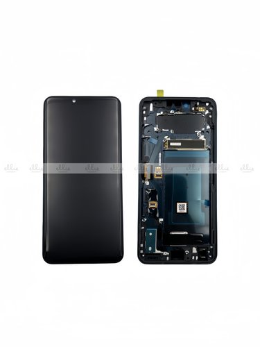 Original Nueva Pantalla LG G8 LMG820 Negro con Marco Completa LCD+Tactil
