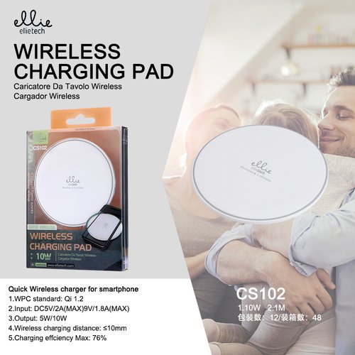 Ellietech CS102 Cargador De Mesa Inalambrico