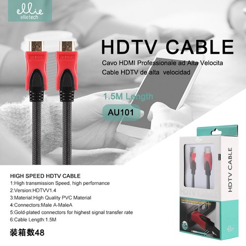 Ellietech AU101 Cable de HDMI Alta Calidad 1.5M