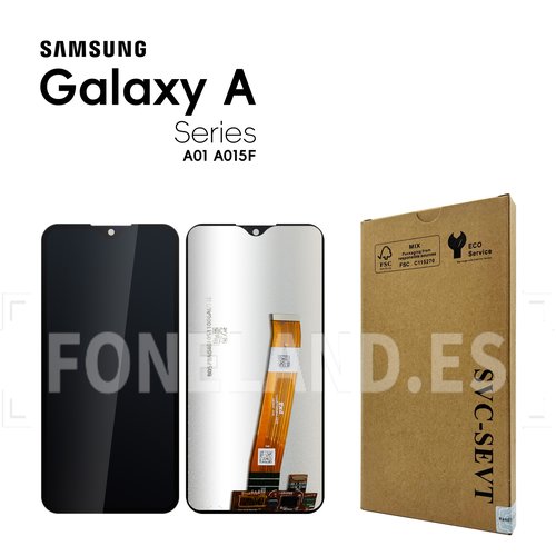 Pantalla Samsung Galaxy A01 A015F Negra Completa SERVICE PACK
