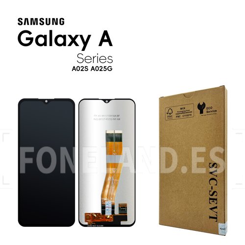 Pantalla Samsung A025G/M025 A02S/M02S 2020 (163mm)  Negro SERVICE PACK BIACK EU CODE