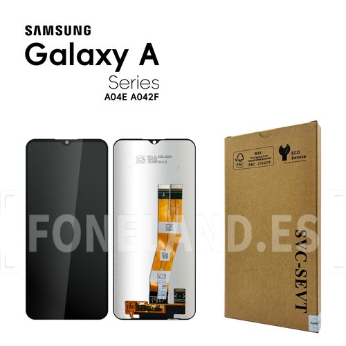 Pantalla Samsung A04E A042 Negra  LCD+Táctil SERVICE PACK