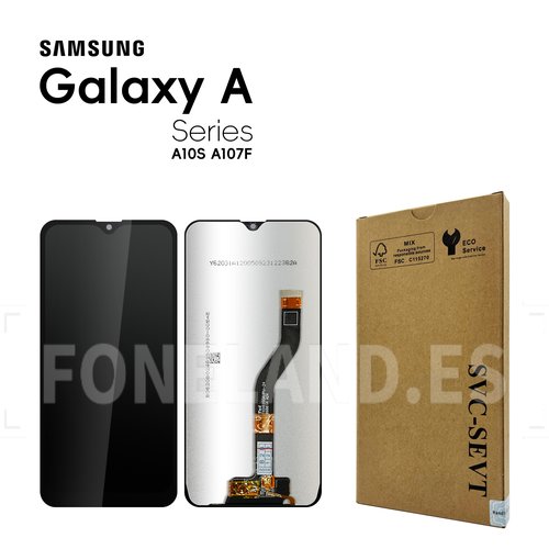 Pantalla Samsung A10S 2019 A107 Negro LCD+Táctil SERVICE PACK