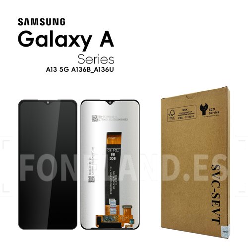 Pantalla Samsung A13 5G (A136B/A136U) / M13 5G (M136) / A04s (A047) 2022 Negro SERVICE PACK (BOE B8)