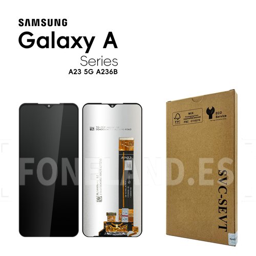 Pantalla Samsung A23 5G 2022 A236 Negro SERVICE PACK