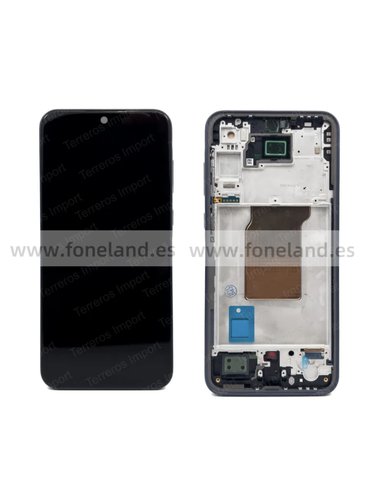 Pantalla Samsung A35 5G A356B Con Marco Negro OLED