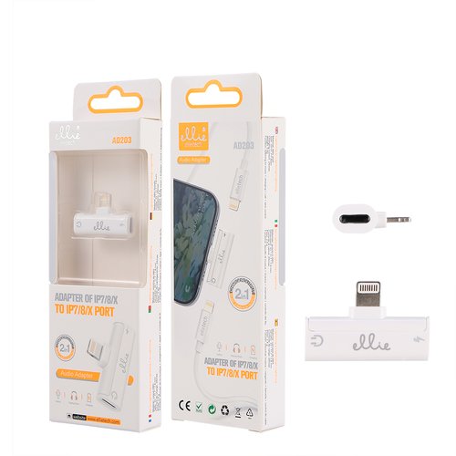 Ellietech AD203 Adaptador iPhone Lightning a Lightning + Lightning