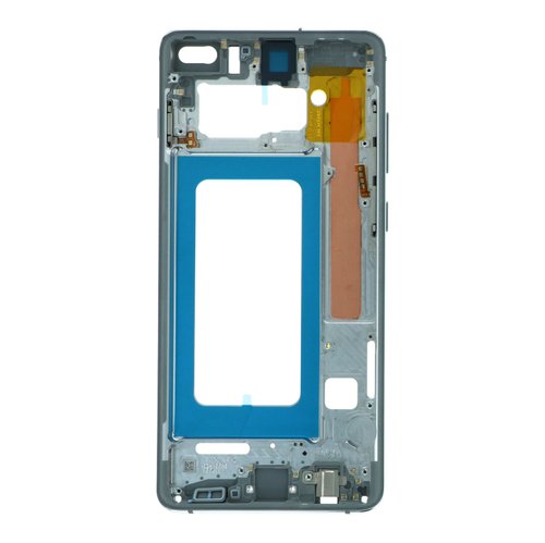 Carcasa Frontal para Samsung S10 Plus G975F Plateado con adesivo pantalla completo