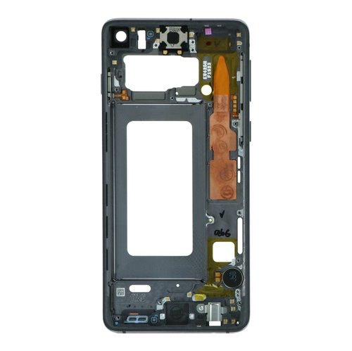 Carcasa Frontal para Samsung S10 G973F Negro con adesivo pantalla completo