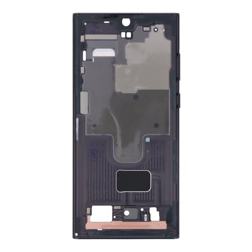 Carcasa Frontal para Samsung S22 Ultra  S908B Negro con adesivo pantalla completo