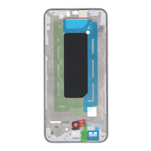 Carcasa Frontal para Samsung A34 5G A346B Plateado con adesivo pantalla completo