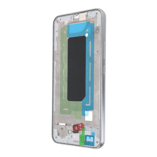 Carcasa Frontal para Samsung A34 5G A346B Plateado con adesivo pantalla completo