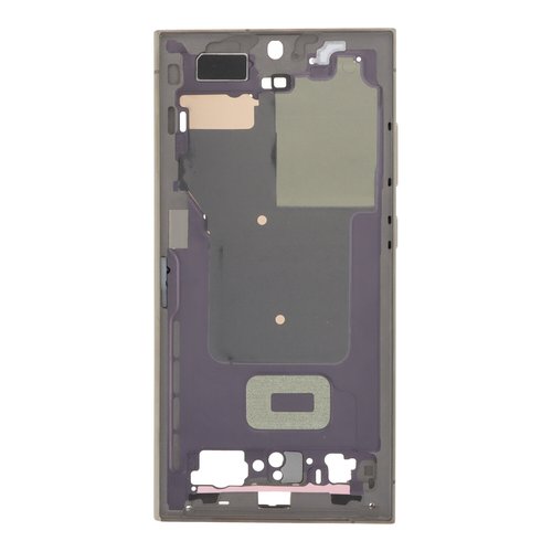 Carcasa Frontal para Samsung S24 Ultra 5G S928B Gris con adesivo pantalla completo