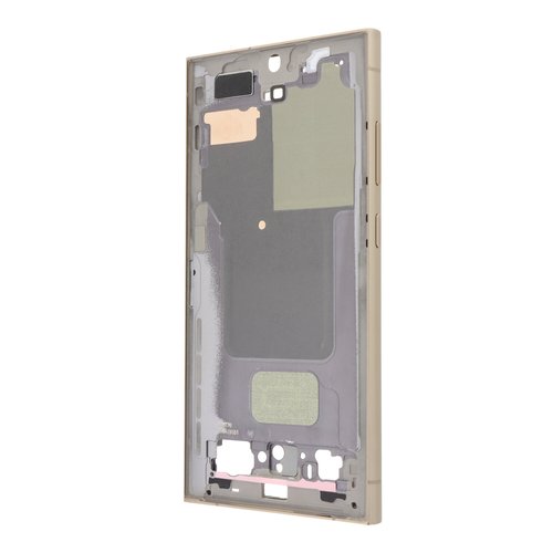 Carcasa Frontal para Samsung S24 Ultra 5G S928B Dorado con adesivo pantalla completo