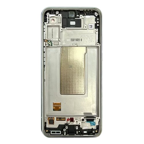 «Assembled Frame»Pantalla Samsung A37 5G (A376B) Plateado con marco LCD+TACTIL Completo