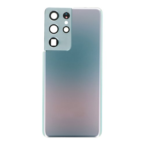 Tapa Trasera Samsung S21 Ultra 5G G998B Plateada con Lente
