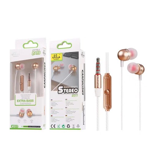 Ellietech AT217 Extra Bass Auriculares con Cable Jack 3.5mm