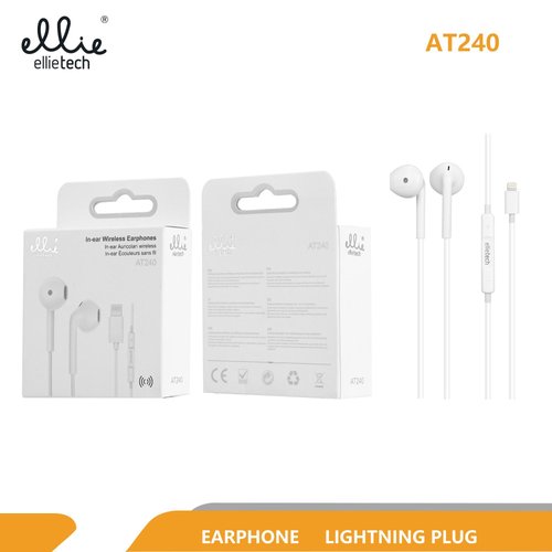 Ellietech AT240 Auriculares con Conector Lightning para iPhone