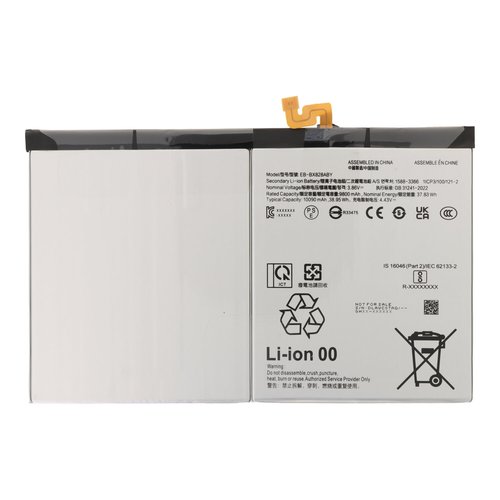 Batería Samsung Tab S10 Plus /Tab S10 FE Plus / X820 / X826B / X620 / X626 EB-BX828ABY 10090mAh