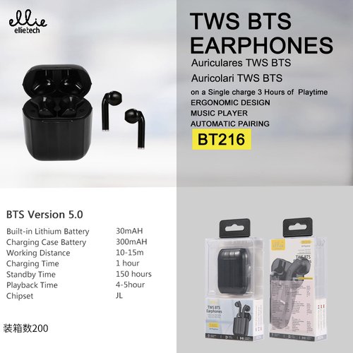Ellietech BT216 Auriculares TWS BTS