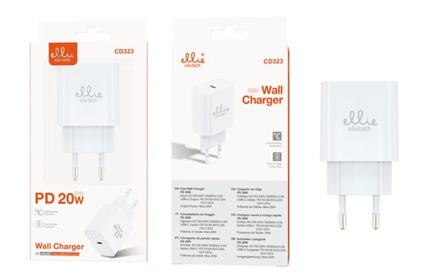 Ellietech  CD323 Cargador PD 20W