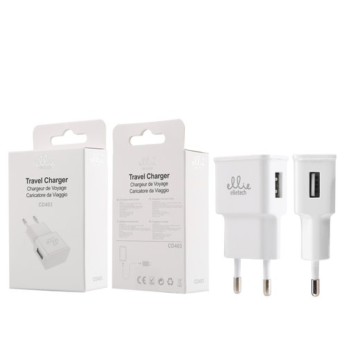 Ellietech CD403 Cargador USB de Pared sin Cable