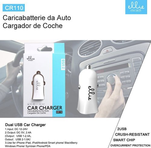 ELLIE CR110 Cargador coche 2.1A 2USB