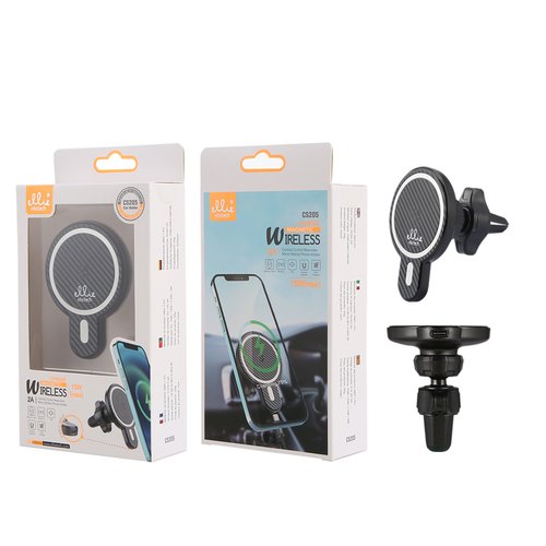 Ellietech CS205 Soporte de Moviles Con Cargador Inalambrico para Coche