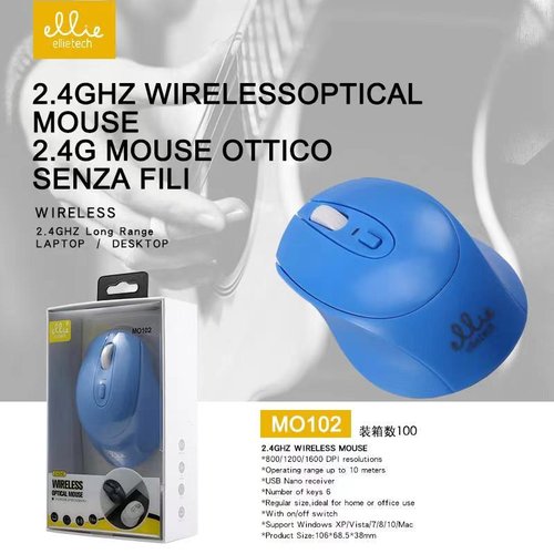 Ellietech MO102 Raton inalambrico