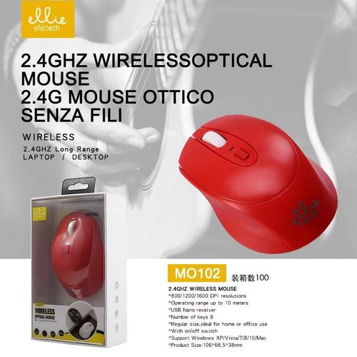 Ellietech MO102 Raton inalambrico