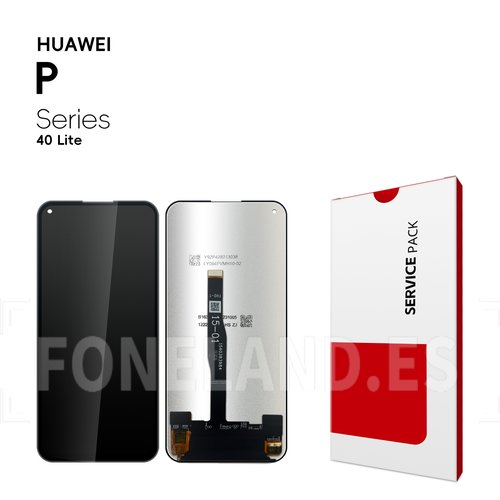 Pantalla Huawei P40 Lite 4G (JNY-L21A, JNY-LX1) / P20 Lite 2019 / Nova 7i 2020 / Nova 5i / Nova 6 SE 2019 Negro Sin Marco LCD+Tactil SERVICE PACK