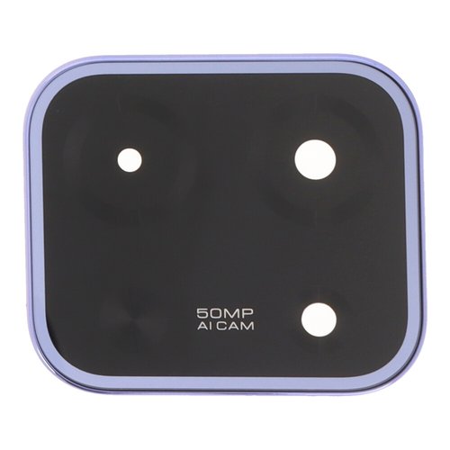 Lente Cristal Camara con Marco para Xiaomi Poco C85 4G Lila