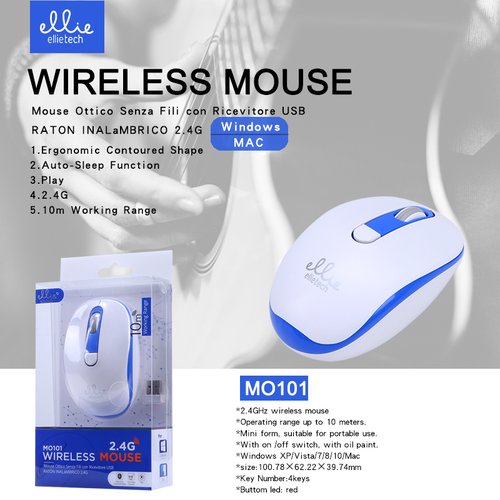Ellietech MO101 Raton Inalambrico