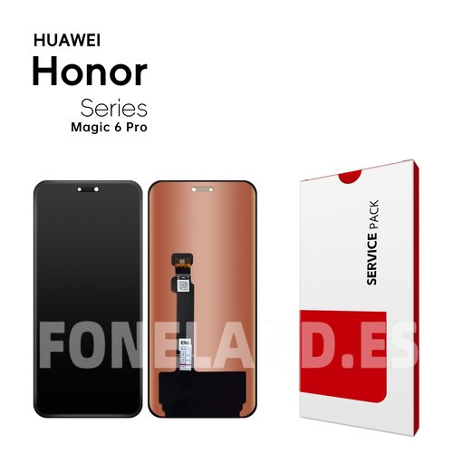 Pantalla Huawei Honor Magic 6 Pro 5G (BVL-AN16, BVL-N49) Negra Completa LCD+Tactil SERVICE PACK