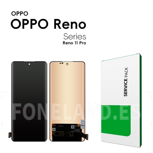 Pantalla OPPO Reno 11 Pro Negra Completa LCD+Tactil SERVICE PACK（VERSION JDF/BOE）