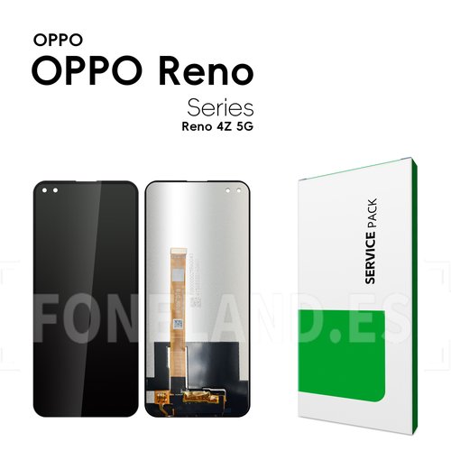 Pantalla OPPO Reno 4Z 5G (CPH2065) / A92S 5G Negra Completa LCD+Tactil SERVICE PACK