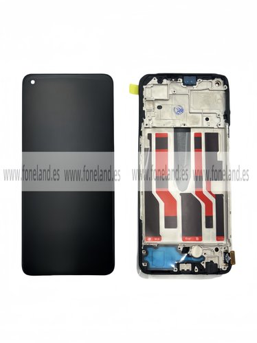 Pantalla OPPO Reno 8 Lite Negra Completa con Marco LCD+Tactil incell