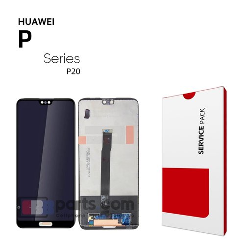 Pantalla Huawei P20 (EML-L09, EML-L29) Negra Completa LCD+Tactil EXCELLENT
