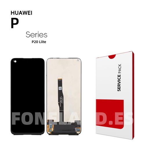 Pantalla Huawei P20 Lite / Nova 3E 2018 (ANE-LX1, ANE-LX2) Negro Sin Marco LCD+Tactil SERVICE PACK