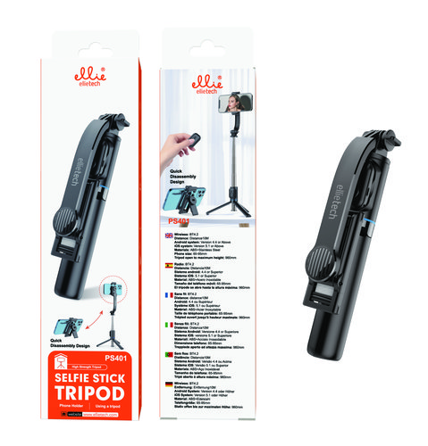 Ellietech PS401 Tripode Selfie Con Bluetooth 960mm