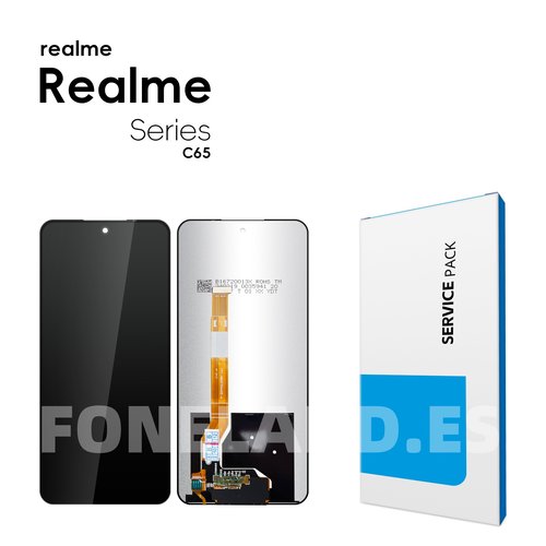 Pantalla Realme C65 4G (RMX3910) / Realme 14X 5G (RMX5020) Negro Completa LCD+Tactil SERVICE PACK