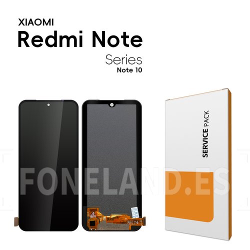 Pantalla «OLED COG» Xiaomi Redmi Note 10 4G / Redmi Note 10S / Poco M5s 2022  Negra Completa LCD+Tactil Service Pack *BORDE MAS ANCHO