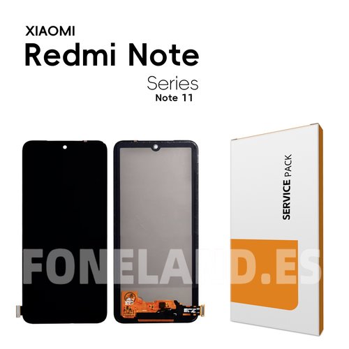 Pantalla «OLED COG»  Xiaomi Redmi Note 11 (2201117TG, 2201117TI, 2201117TY, 2201117TL) / REDMI NOTE 11S (2201117SG, 2201117SI, 2201117SY, 2201117SL) / REDMI NOTE 12S (2303CRA44A, 23030RAC7Y, 2303ERA42L) /  XIAOMI POCO M4 PRO 4G (MZB0B5VIN, 2201117PI, 2201117PG) Negra Completa Tactil+LCD *BORDE MAS ANCHO