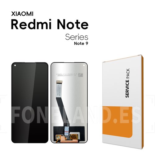 Pantalla Xiaomi Redmi Note 9 / Redmi 10X 4G 2020 (M2003J15SC, M2003J15SG, M2003J15SS) Negra sin marco Completa LCD+Tactil SERVICE PACK