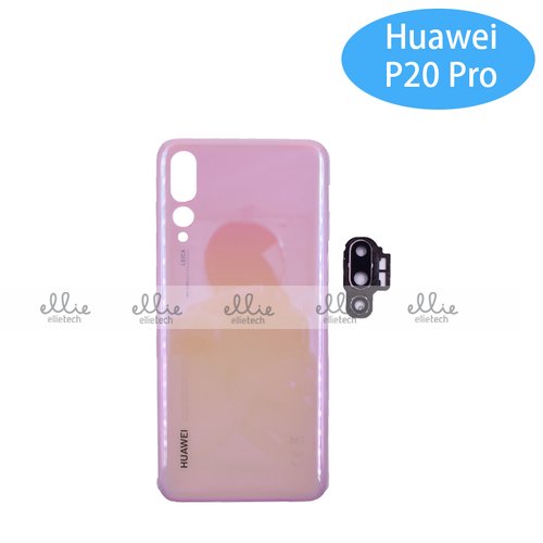 Tapa Trasera Huawei P20 Pro Con Lente Rosa