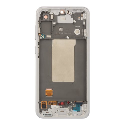 Pantalla Samsung A56 5G / A566B Plata/Blanco con Marco SERVICE PACK